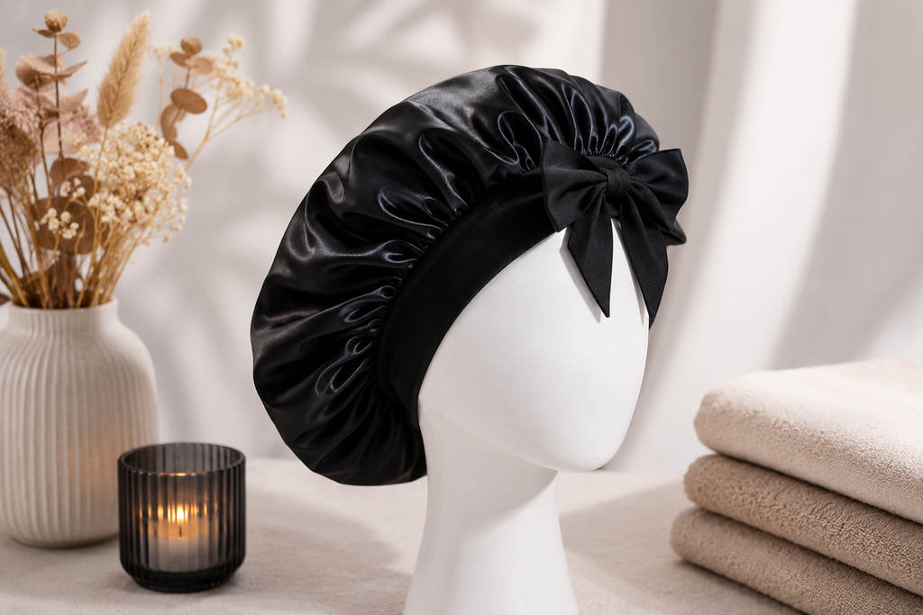 Bonnet de nuit en soie