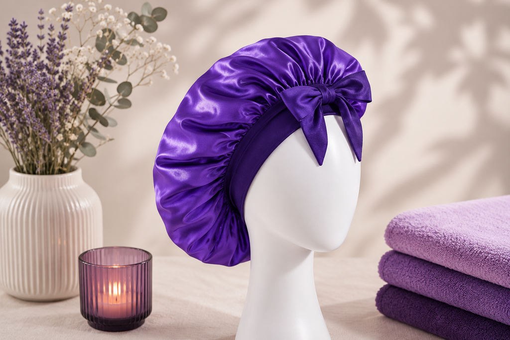 Bonnet de nuit en soie