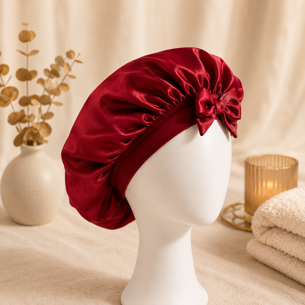 Bonnet de Nuit en Soie - Protection Cheveux