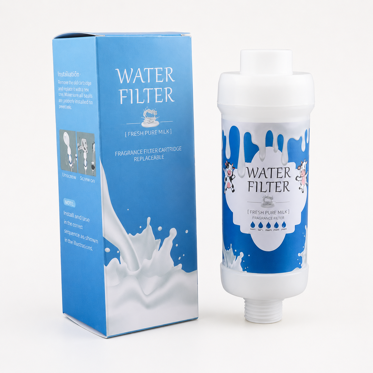 Cartouche filtrante Nolysse parfum Lait, avec sa boîte